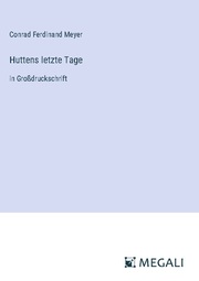 Huttens letzte Tage - Cover