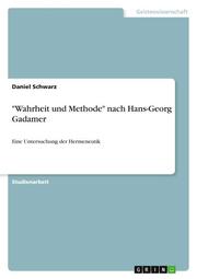 'Wahrheit und Methode' nach Hans-Georg Gadamer - Cover