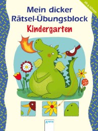 Mein dicker Rätsel-Übungsblock: Kindergarten