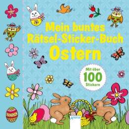 Mein buntes Rätsel-Sticker-Buch - Ostern