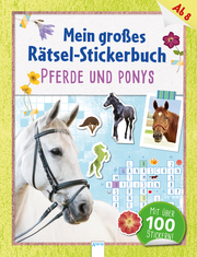 Mein großes Rätsel-Stickerbuch - Pferde und Ponys - Cover