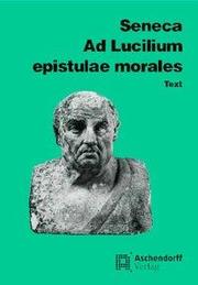 Ad Lucilium epistulae morales - Cover