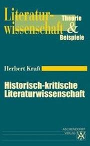 Historisch-kritische Literaturwissenschaft