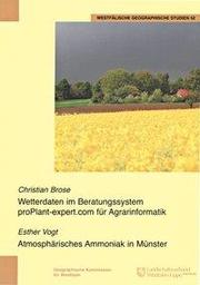 Wetterdaten im Beratungssystem pro-Plant-expert.com für Agrarinformatik/Atmosphärisches Ammoniak in Münster