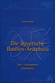 Die ägyptische Basilios-Anaphora
