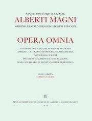 Albertus <Magnus>: [Opera omnia] Alberti Magni opera omnia / Opera Omnia /Super Euclidem - Cover