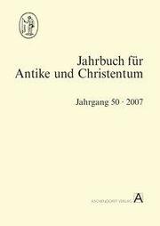 Jahrbuch für Antike und Christentum - Cover
