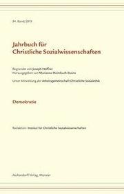 Jahrbuch für christliche Sozialwissenschaften, 54. Band (2013) - Cover