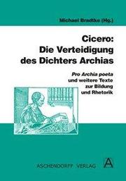 Cicero: Die Verteidigung des Dichters Archias - Cover