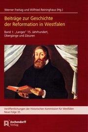 Beiträge zur Geschichte der Reformation in Westfalen 1 - Cover