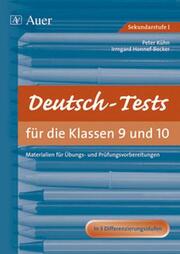 Deutsch-Tests in den Klassen 9 und 10 - Cover
