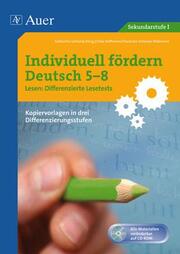 Individuell fördern Deutsch 5-8 Lesen: Differenzierte Lesetests - Cover