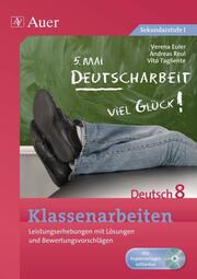 Klassenarbeiten Deutsch 8 - Cover