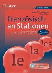 Französisch an Stationen - 2. Lernjahr - Cover