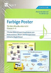 Farbige Poster für den Musikunterricht Klasse 1-4 - Cover