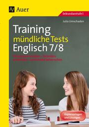 Training mündliche Tests Englisch 7-8 - Cover