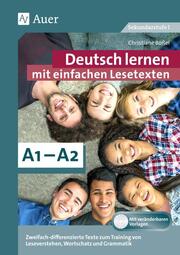 Deutsch lernen mit einfachen Lesetexten A1-A2 - Cover