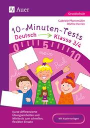 10-Minuten-Tests Deutsch - Klasse 3/4 - Cover