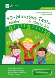 10-Minuten-Tests Mathematik - Klasse 3/4 - Cover