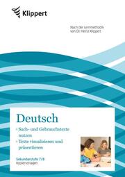 Deutsch Sach- und Gebrauchstexte/Texte visualisieren - Cover