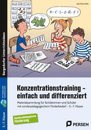 Konzentrationstraining - einfach und differenziert - Cover