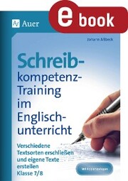 Schreibkompetenz-Training im Englischunterricht 7- - Cover