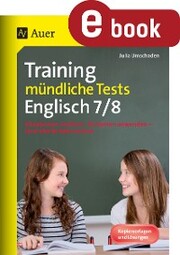 Training mündliche Tests Englisch 7-8 - Cover