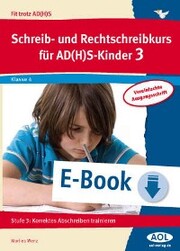 Schreib-/Rechtschreibkurs für AD(H)S-Kinder 3 VA - Cover