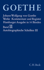 Goethes Werke Bd. 11: Autobiographische Schriften III - Cover