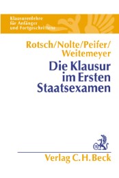 Die Klausur im Ersten Staatsexamen - Cover