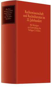 Rechtswissenschaft und Rechtsliteratur im 20. Jahrhundert - Cover
