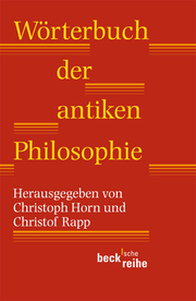 Wörterbuch der antiken Philosophie - Cover