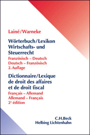 Wörterbuch / Lexikon Wirtschafts- und Steuerrecht