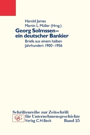 Georg Solmssen - ein deutscher Bankier - Cover