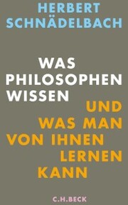 Was Philosophen wissen - Cover