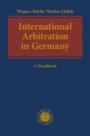 International Arbitration in Germany - Cover
