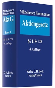 Münchener Kommentar zum Aktiengesetz/AktG 3 - Cover