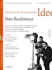 Zeitschrift für Ideengeschichte Heft VII/2 Sommer 2013