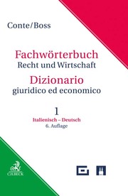 Fachwörterbuch Recht und Wirtschaft 1: Italienisch - Deutsch