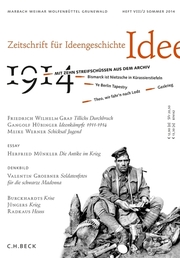 Zeitschrift für Ideengeschichte Heft VIII/2 Sommer 2014