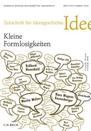 Zeitschrift für Ideengeschichte Heft VIII/3 Herbst 2014