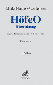 Höfeordnung/HöfeO - Cover