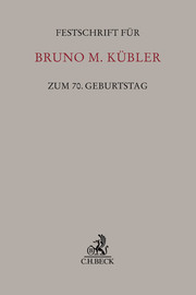 Festschrift für Bruno M. Kübler zum 70. Geburtstag - Cover