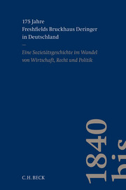 175 Jahre Freshfields Bruckhaus Deringer in Deutschland - Cover