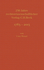 250 Jahre rechtswissenschaftlicher Verlag C.H.Beck - Cover