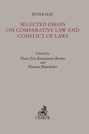 Selected Essays on Comparative Law and Conflict of Laws - Cover