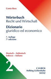 Wörterbuch Recht und Wirtschaft/Dizionario giuridico ed economico 2