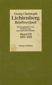 Lichtenberg Briefwechsel Bd. 3: 1785-1792 - Cover