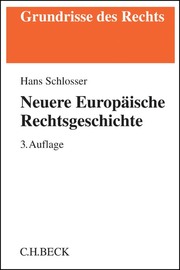 Neuere Europäische Rechtsgeschichte - Cover