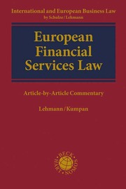 European Financial Services Law - Cover